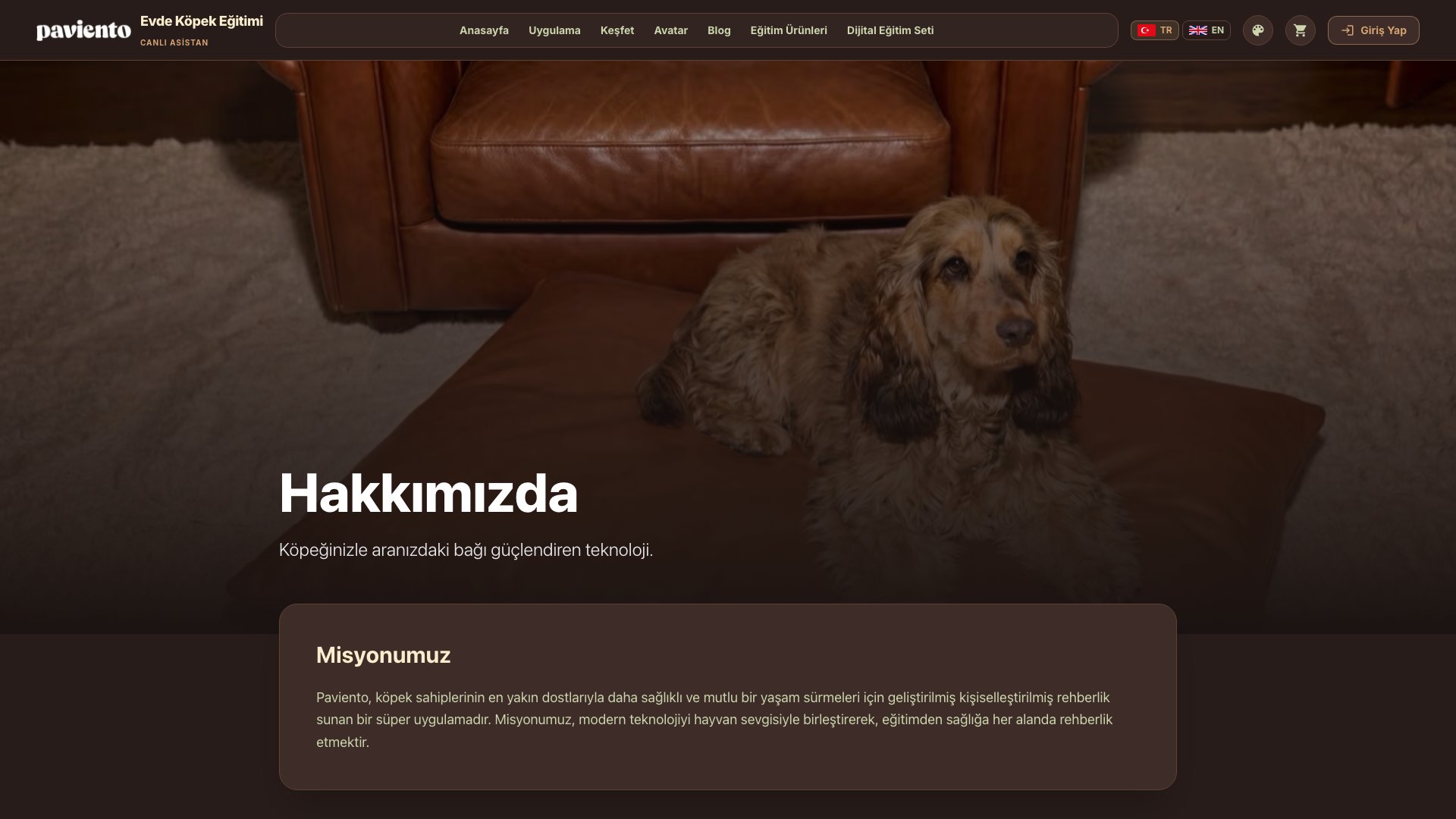 Paviento Köpek Eğitim Uygulaması iç sayfa 7