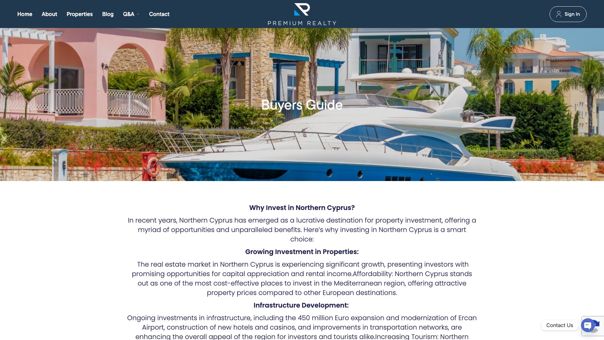 Premium Realty Cyprus iç sayfa 3
