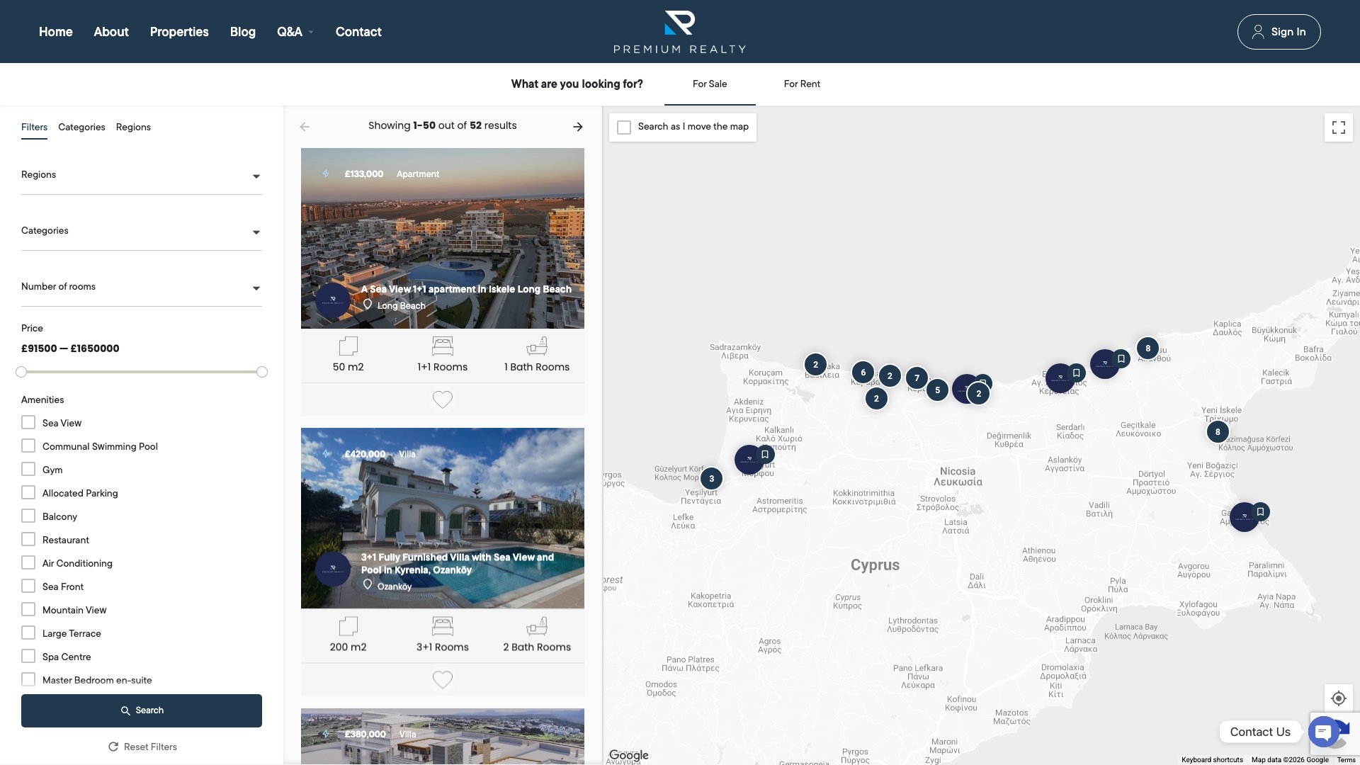 Premium Realty Cyprus iç sayfa 1